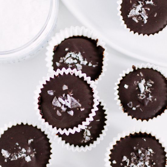 Dark Chocolate Peanut Butter Cups - Recipe photo by nourishedbynutrition
