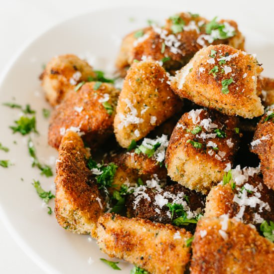Cast Iron Skillet Chicken Nuggets - Recipe photo by Healthfully Ever After