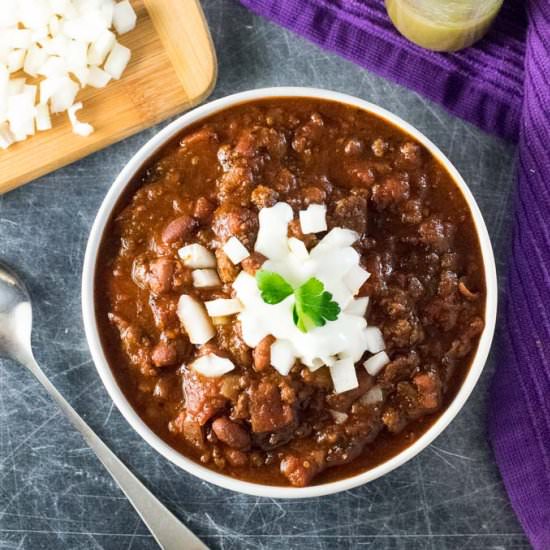 Venison Chili - Recipe photo by Fox Valley Foodie