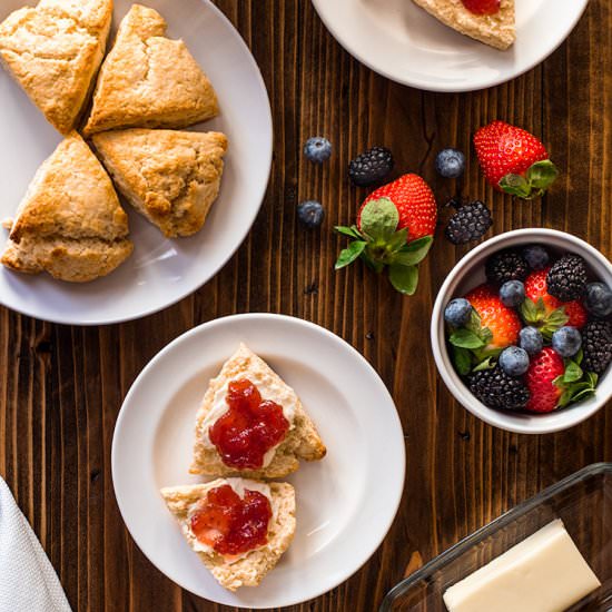 Small-batch Cream Scones - Recipe photo by BakingMischief