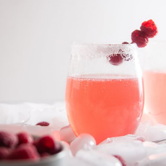 Raspberry Champagne Cocktails - Recipe photo by SeasonedSprinkles