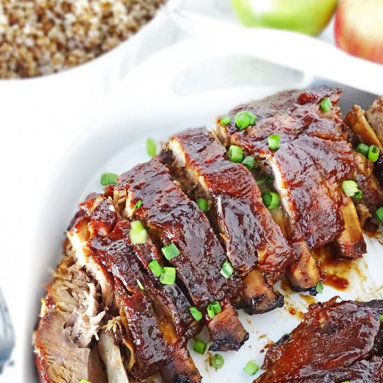 Sweet BBQ Pork Ribs in Slow Cooker - Recipe photo by olgainthekitchen