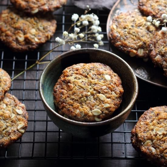 chia seed & cacao nibs oats cookies - Recipe photo by easyfoodsmith