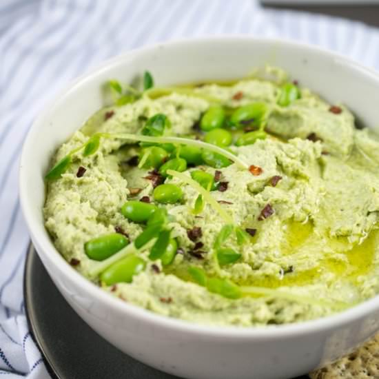 Edamame Hummus - Recipe photo by yupitsvegan