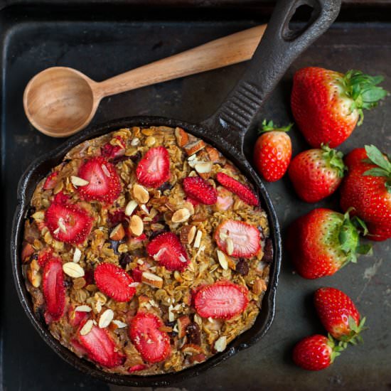 Strawberry'n Cream Baked Oatmeal - Recipe photo by Tashasartisanfoods