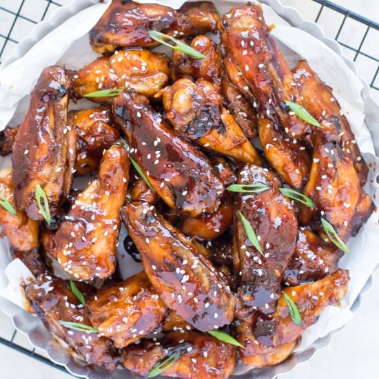 HEALTHY SWEET AND SOUR CHICKEN WING - Recipe photo by Theflavoursofkitchen