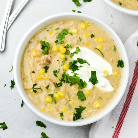 Instant Pot White Bean Chicken Chili - Recipe photo by Zest and Lemons
