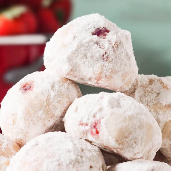 Vegan Jelly Donut Holes - Recipe photo by dessertswithbenefits
