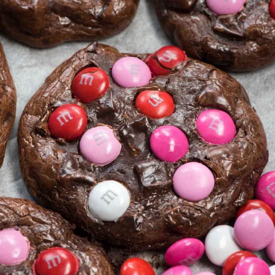 Valentine’s Brownie Cookies - Recipe photo by crazyforcrust