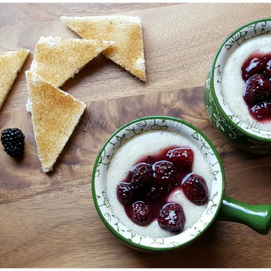 Blackberry Grits - Recipe photo by Julias Simply Southern