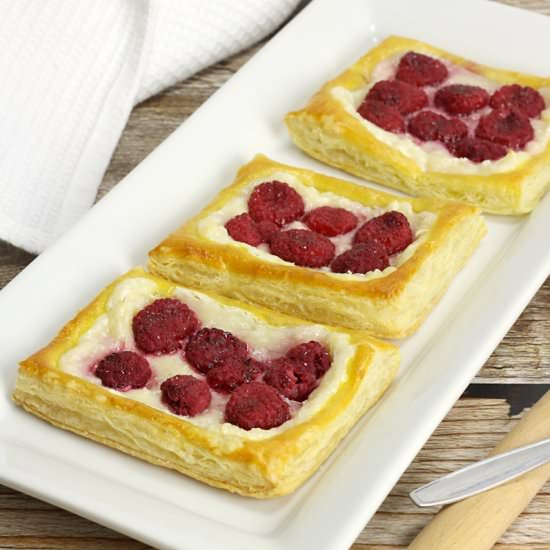 Easy Raspberry Cheese Danishes - Recipe photo by TheToastyKitchen