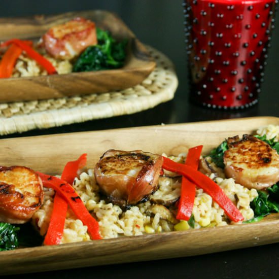 XOXO Prosciutto-Wrapped Prawns - Recipe photo by Something New For Dinner