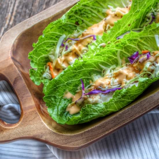Yum Yum Fish Tacos - Recipe photo by thespeedyspatula