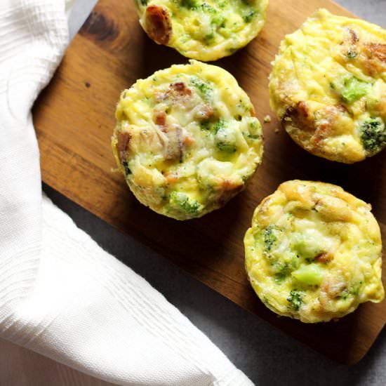 Bacon & Broccoli Egg Muffins - Recipe photo by WorthyPause