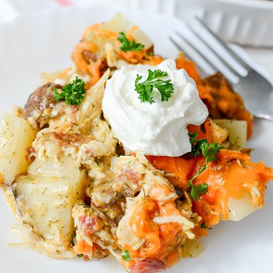 Chicken Ranch Potato Bake - Recipe photo by TheSaltyPot