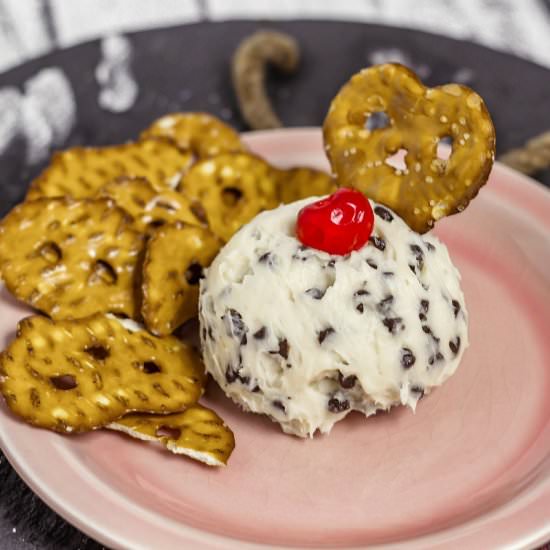 Chocolate Chip Cheese Ball - Recipe photo by seductioninkitchen