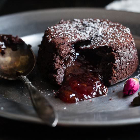 Gluten Free Chocolate Lava Cakes - Recipe photo by foodfaithfitness
