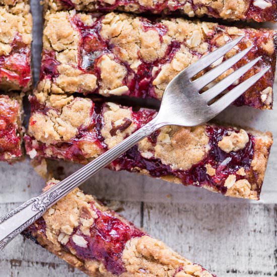 Sour Cherry Almond Bars - Recipe photo by theviewfromgreatisland