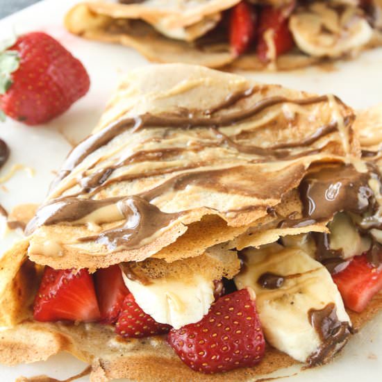 Buckwheat Crepes - Recipe photo by The Desserted Girl