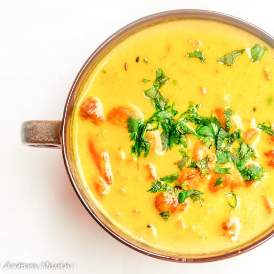 Lentil Dumplings in Yogurt Gravy - Recipe photo by dimpieekitchen