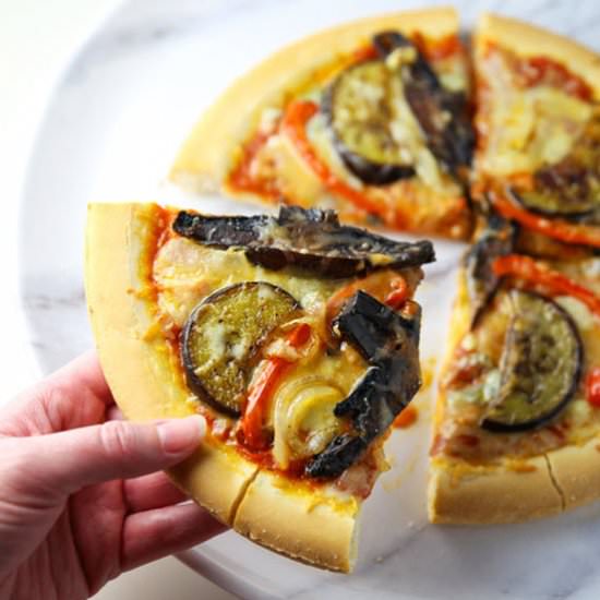 Roasted Vegetable Pizza - Recipe photo by Tastefulventure