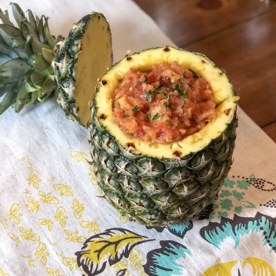 Roasted Pineapple Salsa - Recipe photo by thirstyradish