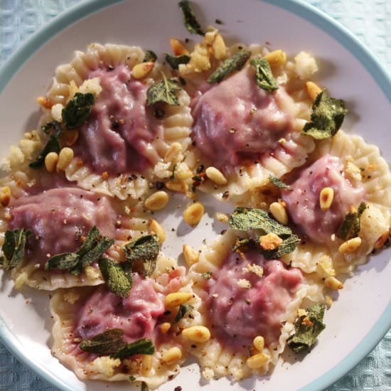 Vegan Beetroot Ravioli - Recipe photo by Whats Bean Cooking