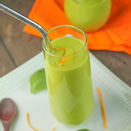 Paleo Orange Greensicle Smoothie - Recipe photo by tessadomesticdiva