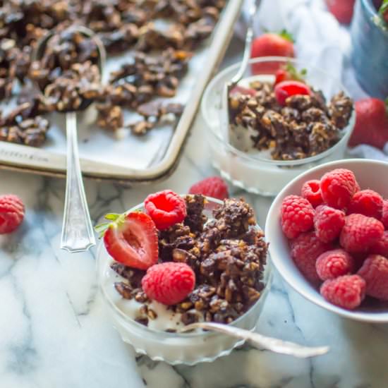 30-Minute Paleo Chocolate Granola - Recipe photo by Thenaturalnurturer