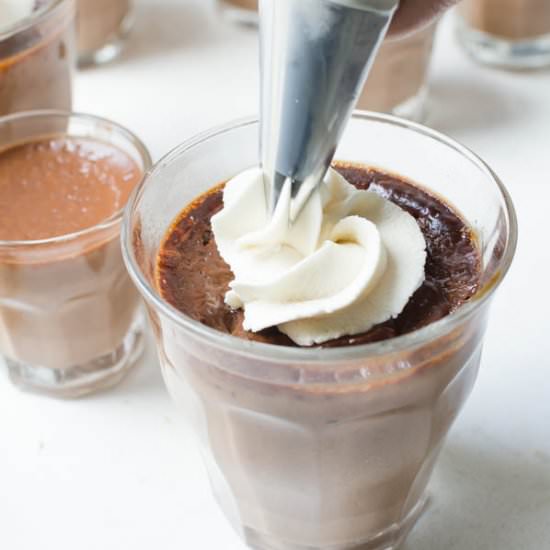 Bittersweet Kahlua Pots De Creme - Recipe photo by garlic and zest