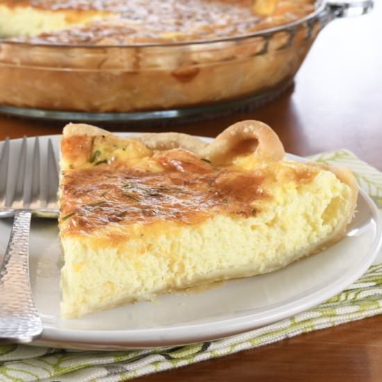 Three Cheese Quiche - Recipe photo by For the Love of Cooking