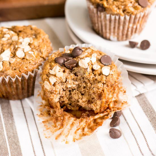 Spelt and Oat Banana Muffins - Recipe photo by fooddoodles