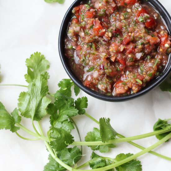 Easy Garden Salsa - Recipe photo by thygoodness
