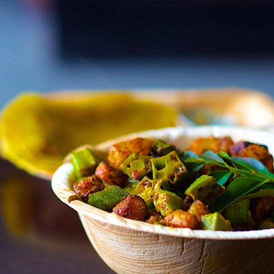Kadai Bhinidi | Okra |Kadai Masala - Recipe photo by Eat More Art