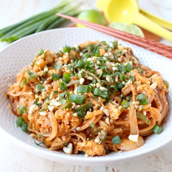 Spicy Vegetable Pad Thai - Recipe photo by Whitney Bond