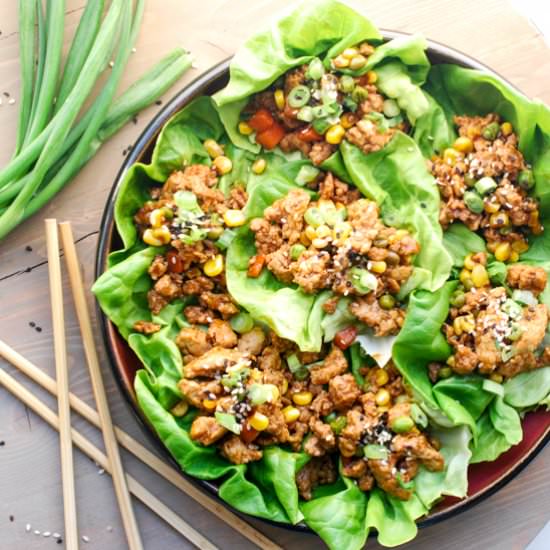 Hoisin Lettuce Cups - Recipe photo by TheCraveableKitchen