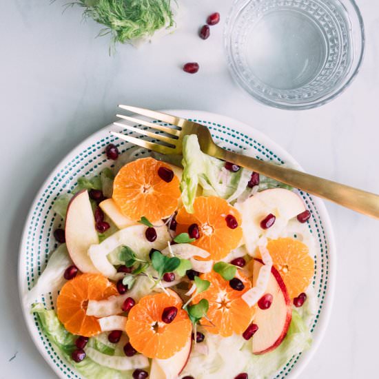 Fennel fruit salad - Recipe photo by whiteblankspace