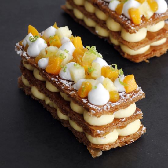 Tropical Mille Feuille - Recipe photo by lilcookieblog