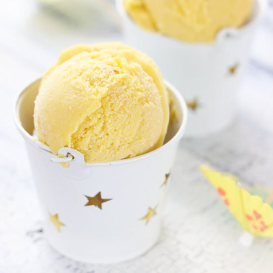 Mango vegan ice cream - Recipe photo by Eva Toneva