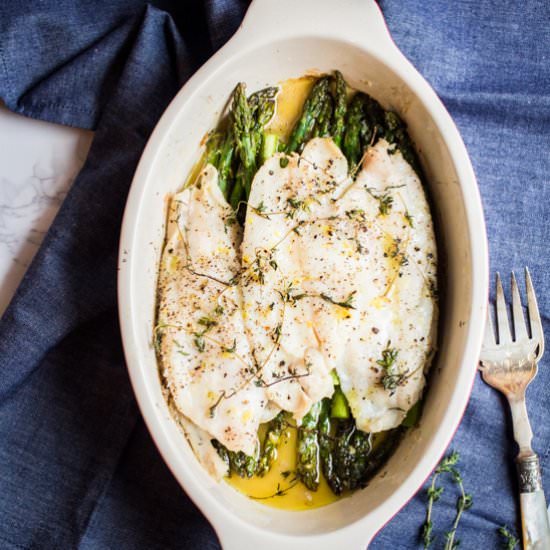 Lemon Thyme Roasted Sole - Recipe photo by AbrasKitchen