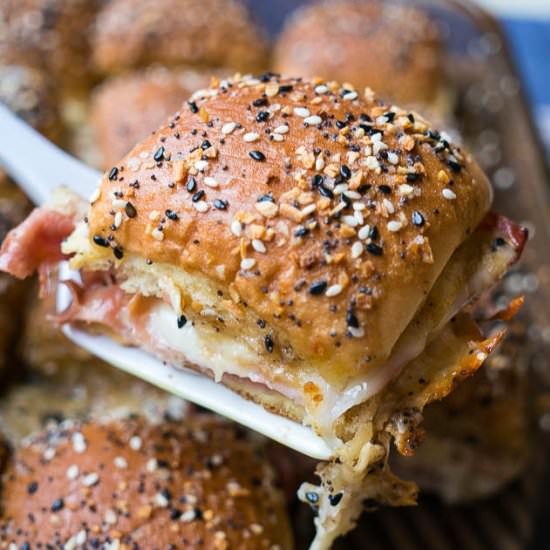 Everything Ham and Cheese Sliders - Recipe photo by kitschen_cat