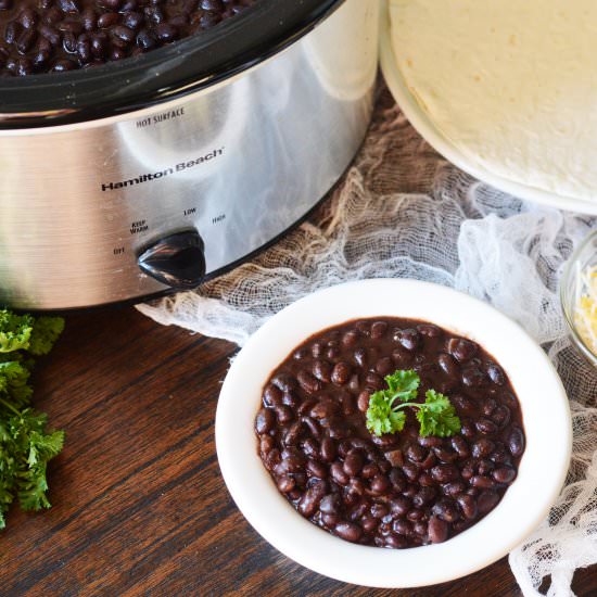 Crockpot Mexican Black Beans - Recipe photo by downredbuddrive
