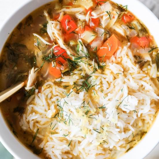 Lemon Chicken and Rice Soup - Recipe photo by jessis kitchen