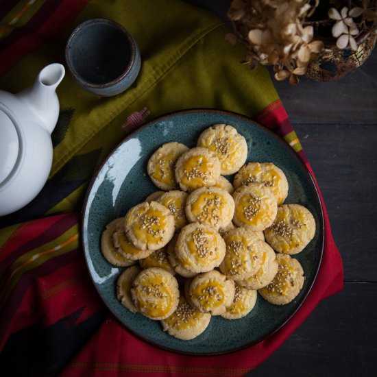 Salted Egg Yolk Cookies - Recipe photo by WhatToCookToday