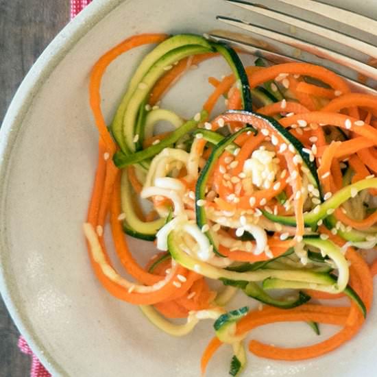 Quick Zucchini & Carrot Pickles - Recipe photo by Belly Rumbles