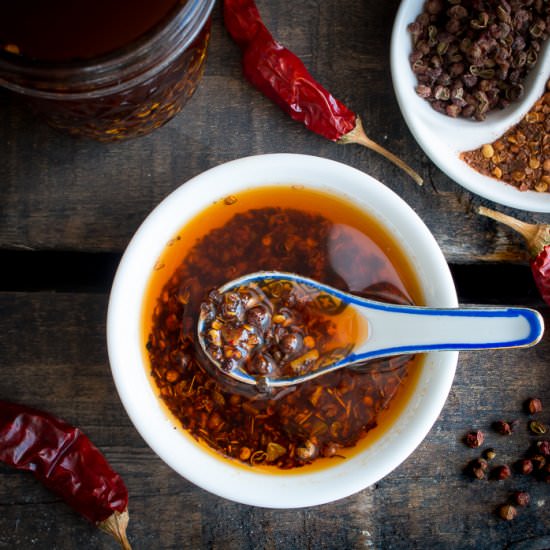 Homemade Sichuan Garlic Chili Oil - Recipe photo by Healthy World Cuisine