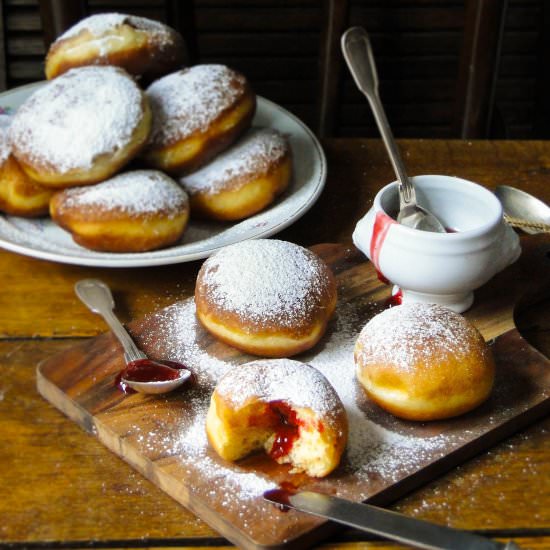 Krapfen – German doughnuts - Recipe photo by sabine@mamangerie