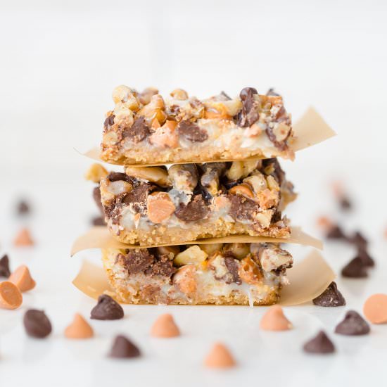 7 Layer Bars - Recipe photo by Salt and Baker