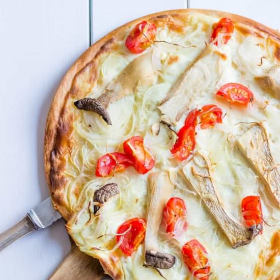 Vegetarian Flammkuchen - Recipe photo by aline_made