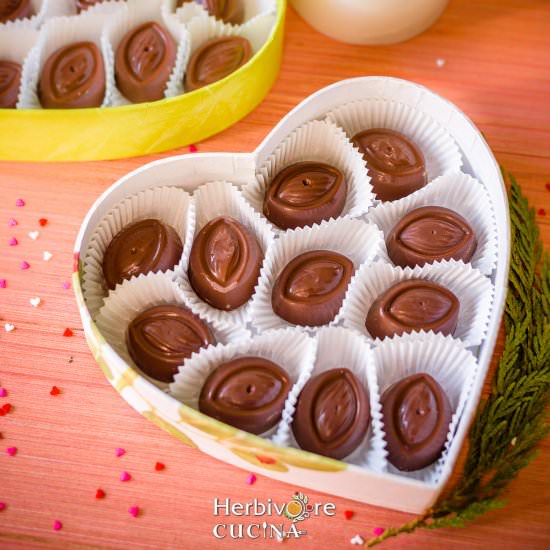 Homemade Chocolates - Recipe photo by Herbivore Cucina